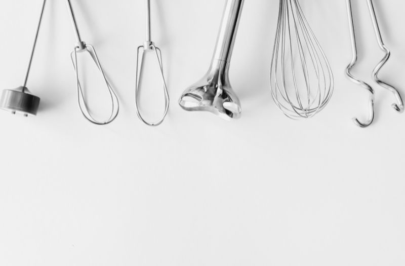 baking tools on the table