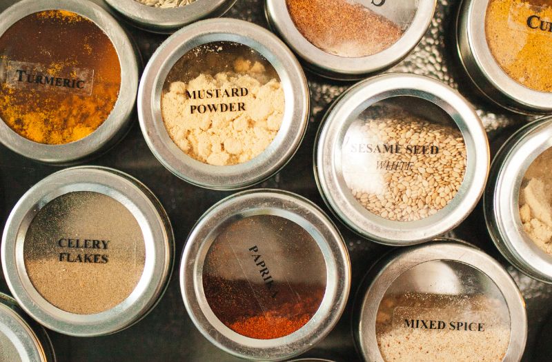 magnetic spice jars