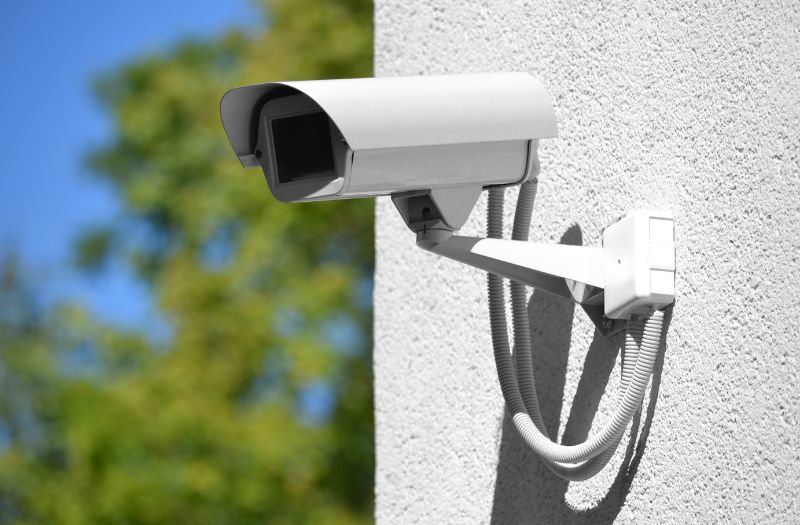 security camera in a storage facility